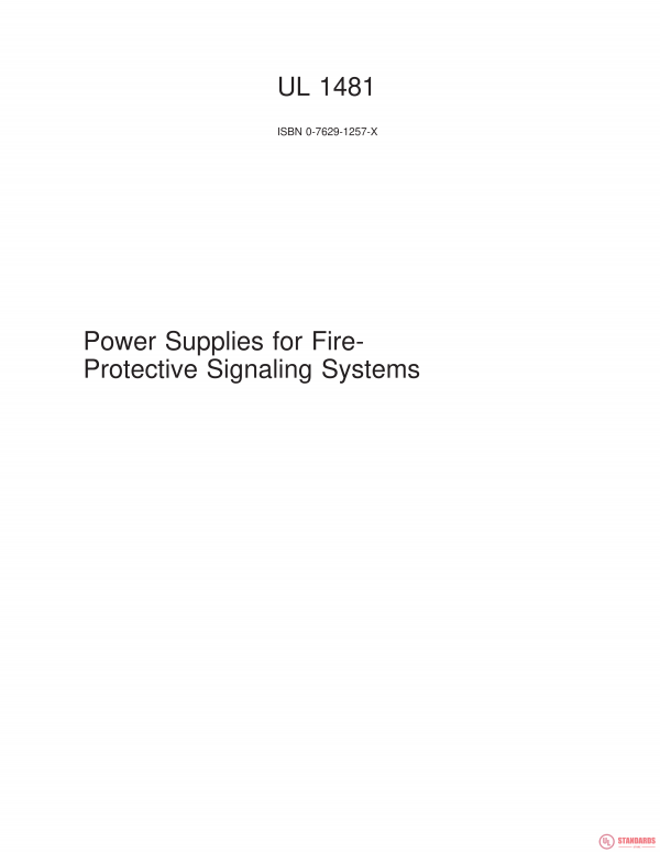 UL 1481 PDF UL 1481 PDF